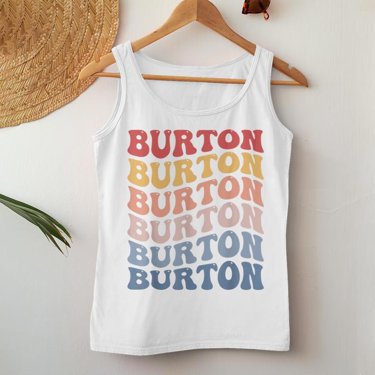 Burton City Groovy Retro Tank Top Frauen Lustige Geschenke