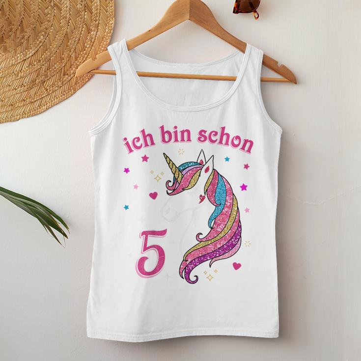 Children's 5Th Birthday Girls' Ich Bin Schon 5 Jahre Alt Einhorn Tank Top Frauen Lustige Geschenke