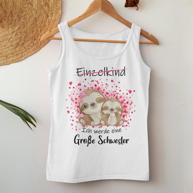 Children's Pregnancy Announce Ich Werde Große Schwester 2023 80 Tank Top Frauen Lustige Geschenke