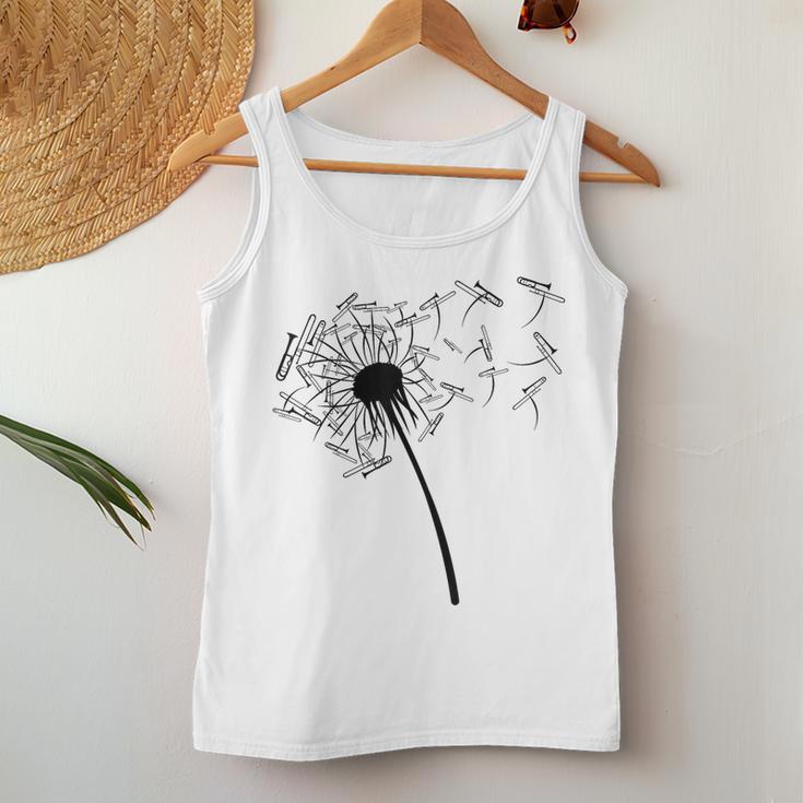 Dandelion Trombone For Trombone Trombone Tank Top Frauen Lustige Geschenke