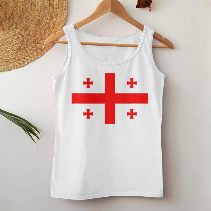 Georgia Flag Georgia Flag Georgian Flags Women's Tank Top Frauen Lustige Geschenke