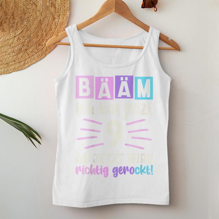 Girls' Ich Bin Jetzt 9 Birthday Tank Top Frauen Lustige Geschenke