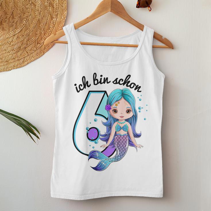 Girls' Mermaid Ich Bin Schon 6 Geburtstag Tank Top Frauen Lustige Geschenke