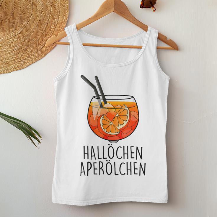 Hallöchen Aperoilchen For And Gray Tank Top Frauen Lustige Geschenke