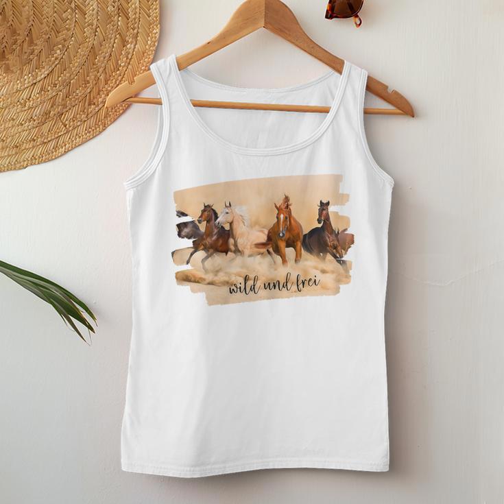 Horse Riding Desert Freedom Tank Top Frauen Lustige Geschenke