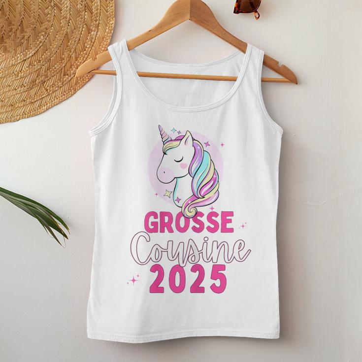 Ich Werde Große Cousin 2025 Unicorn Girls' Cousin Blue Tank Top Frauen Lustige Geschenke