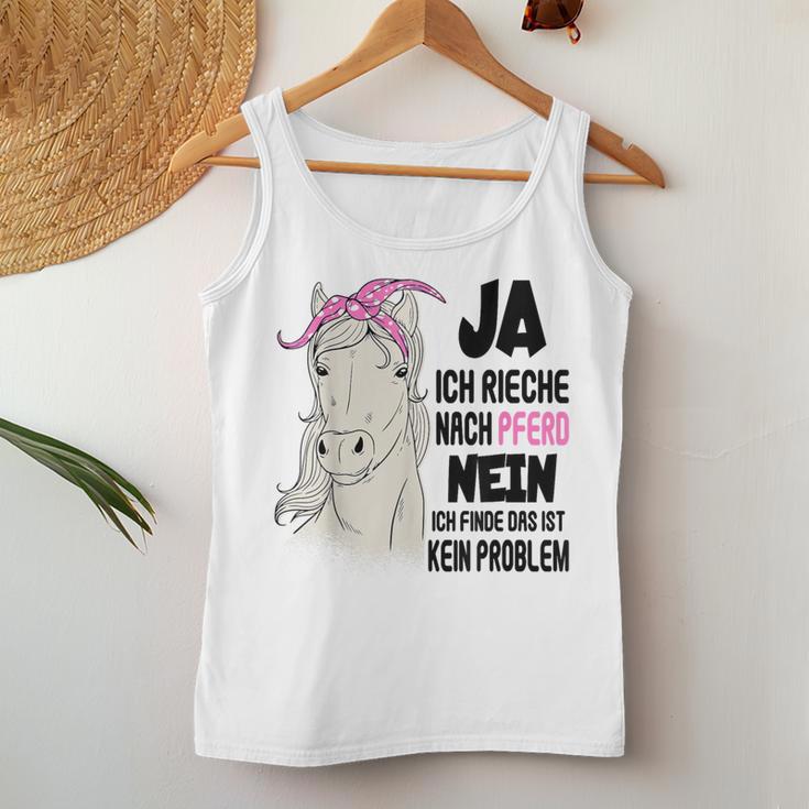 Ja Ich Rieche Nach Pferd Reiter Pferdessprüche Girls' Gray Tank Top Frauen Lustige Geschenke