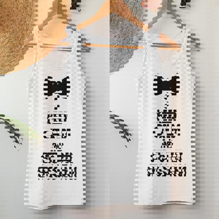 Keep Calm Che Mi Sposo Divertenti Regalo Futuro Groom Sposa Canotta da donna Regalos divertidos