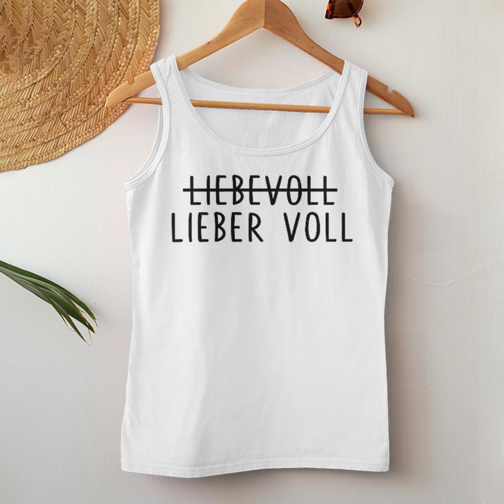 Lieberoll Als Liebvoll Beer Wein Party Fun Tank Top Frauen Lustige Geschenke