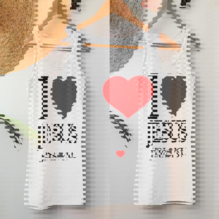 I Love Jesus Jesus Loves You Christian Women Tank Top Unique Gifts