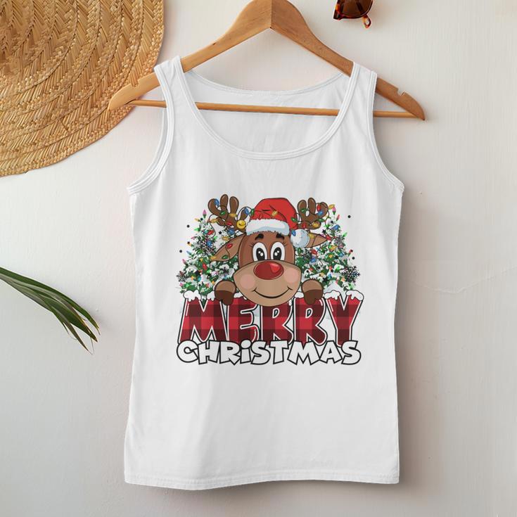 Lustiges Rentier Xmas Männer Frauen Familie Merry Christmas Tank Top Frauen Lustige Geschenke