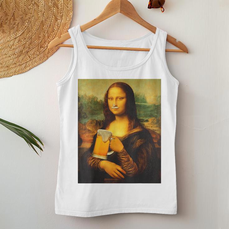 Mona Lisa X Bier La Gioconda Leonardo Dainci Beer Fun Hq Tank Top Frauen Lustige Geschenke