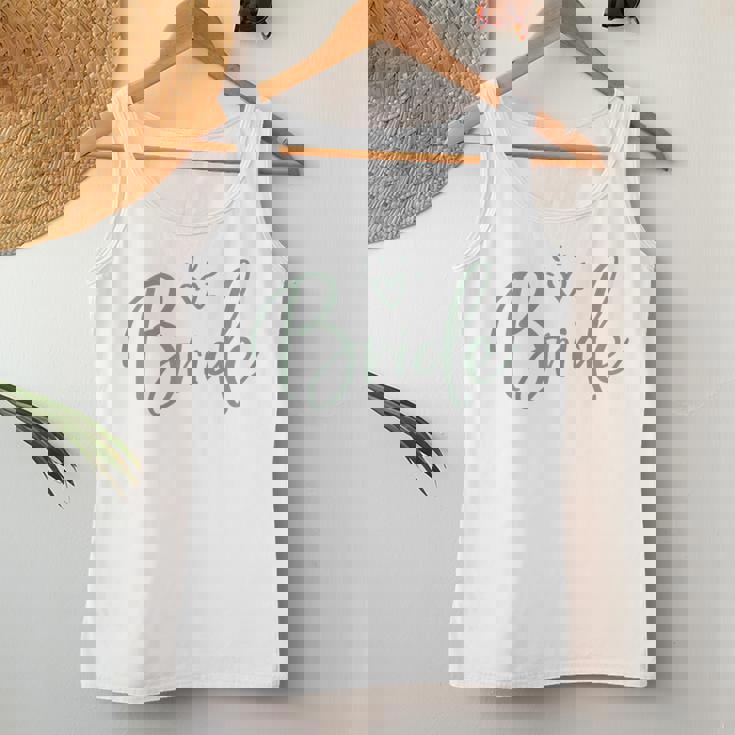 Sposa Con Grafica Cuore Salvia Canotta da donna Regalos divertidos