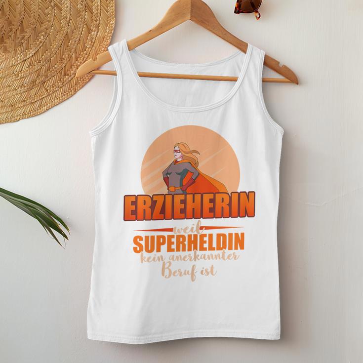 Women's Erzieherin Weil Superheldin Keine Professional Tank Top Frauen Lustige Geschenke