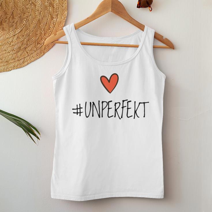 Women's Hashtag Unperfect Not Perfect Unperfect Women's Tank Top Frauen Lustige Geschenke