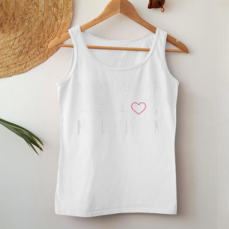 Women's Ich Bin Dieerrückte Mit Den Rabbit Tank Top Frauen Lustige Geschenke