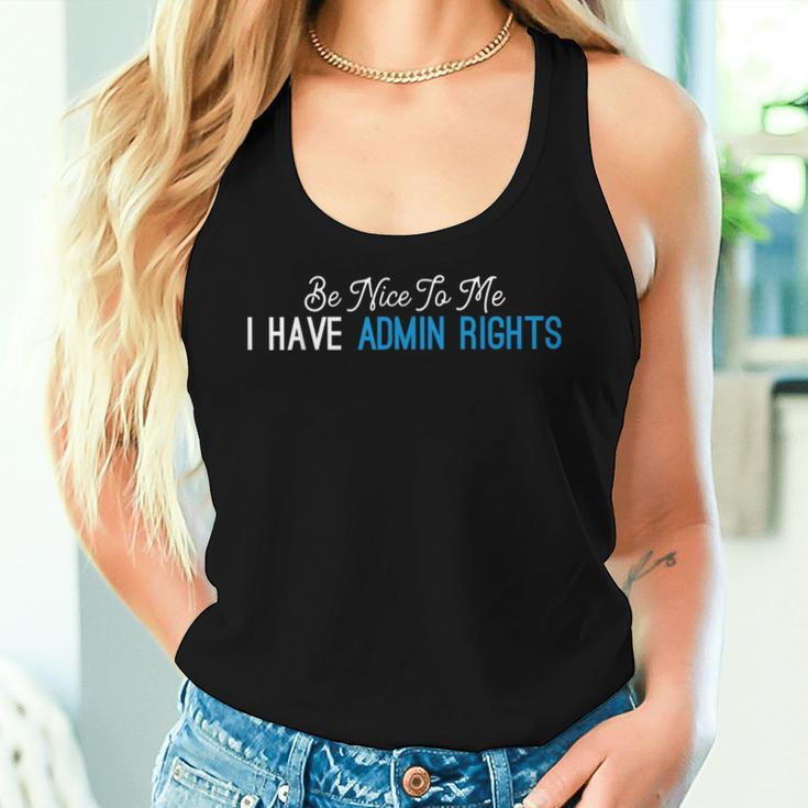 Admin Informatiker Women's Tank Top Frauen Geschenke für Sie