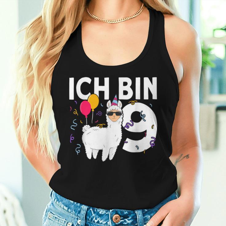 Alpaca Ich Bin Schon 9 Geburtstag Llama Tank Top Frauen Geschenke für Sie