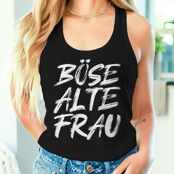 Bad Old Woman Skull Tank Top Frauen Geschenke für Sie