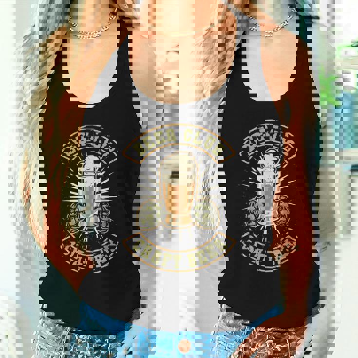Beer Club Craft Beer Cerveza Artesanal Camiseta sin mangas para mujer Regalos para ella