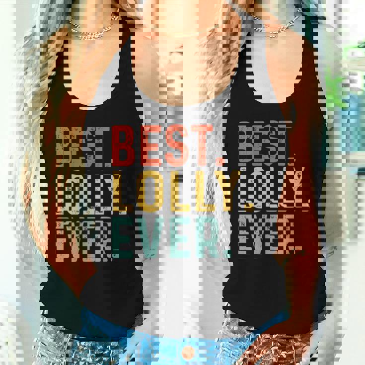 Best Lolly Ever Retro Vintage Unique For Lolly Women Tank Top Gifts for Her