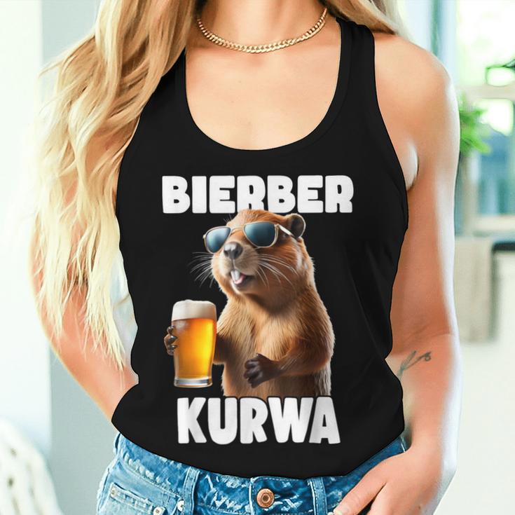 Bierber Kurwa X Biber Kurwa X Bóbr Delicious Beer Tank Top Frauen Geschenke für Sie