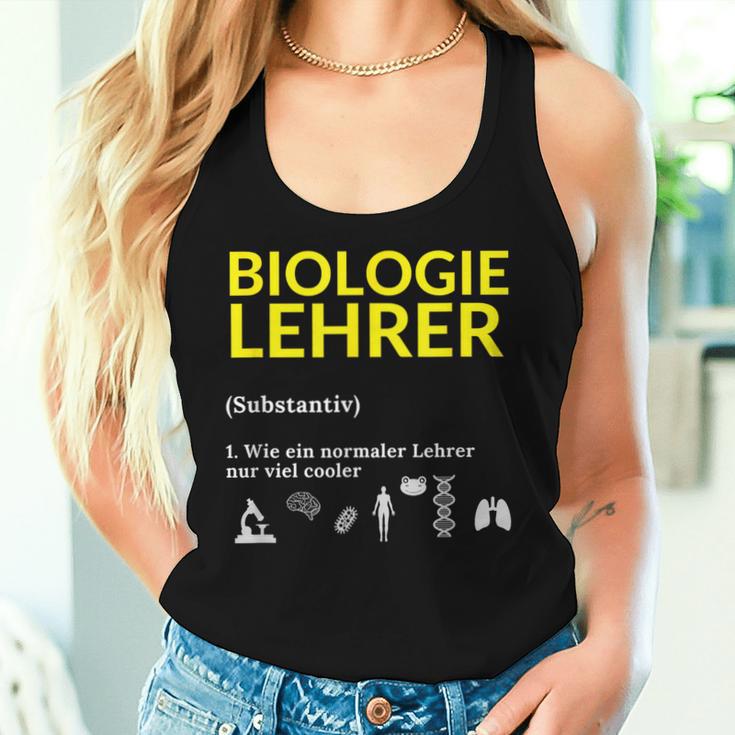 Biologiehrer Biology Teacher Saying School Tank Top Frauen Geschenke für Sie