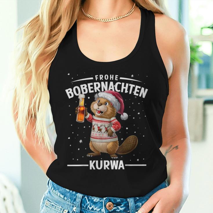 Bòbr Kurwa Bober Xmas Merry Bober Nights Bober Xmas Beer Tank Top Frauen Geschenke für Sie