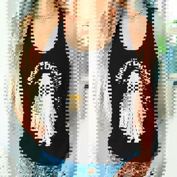 Borracho Halloween Drink Beer Mexican Drunk Ghost Spanish Women Tank Top Gifts for Her