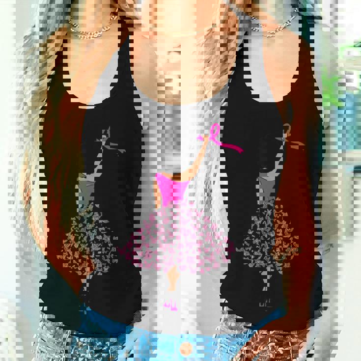 Butterfly African Black Girl Breast Cancer Survivor Warrior Women Tank Top Gifts for Her