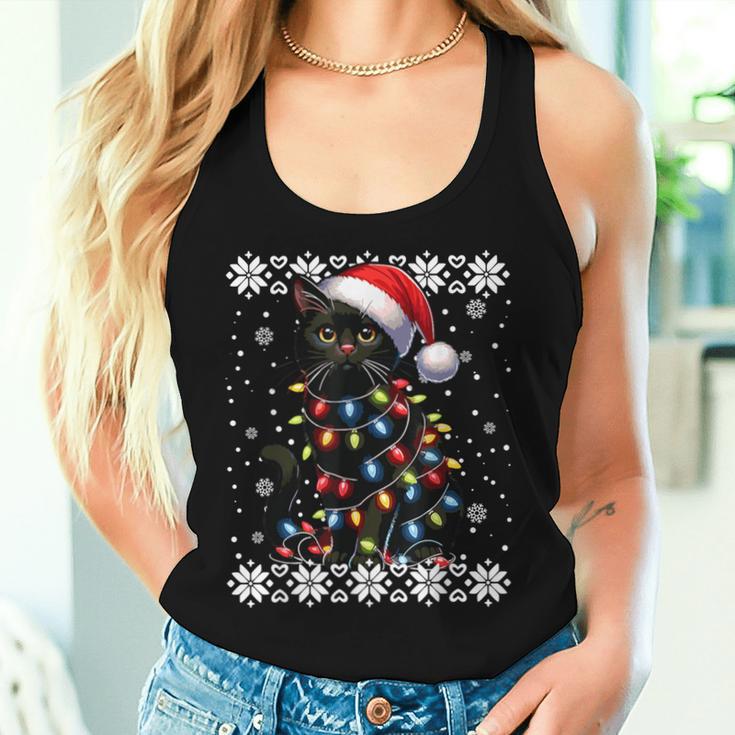 Cat Kitten Christmas Outfit Cats Mum Dad Christmas Tank Top Frauen Geschenke für Sie