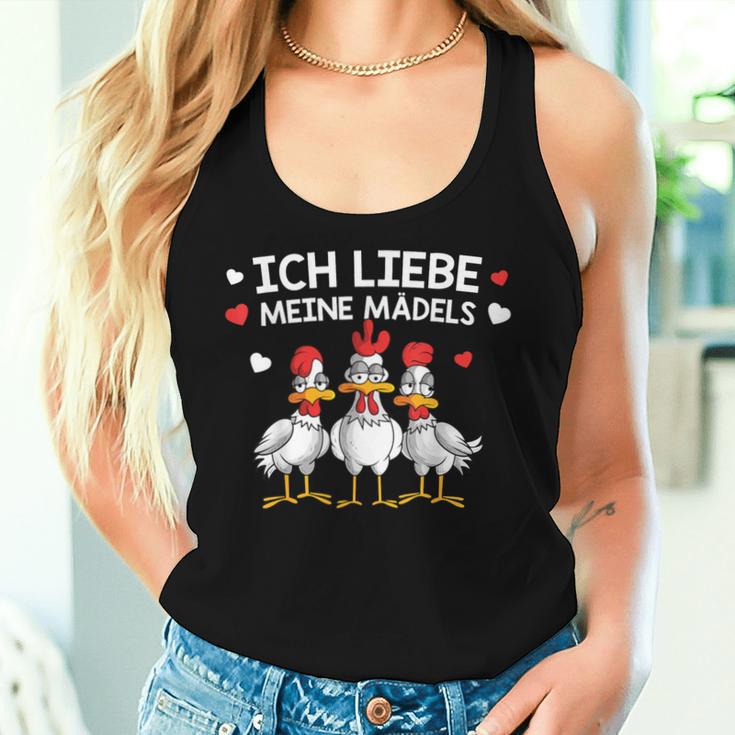 Chicken Ich Liebe Meine Mäds Ich Liebe Meine Mäds Tank Top Frauen Geschenke für Sie