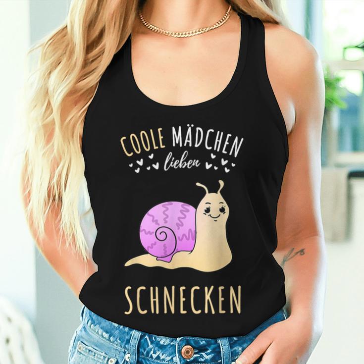 Coole Mädchen Lieben Schnecken Geschenk Tank Top Frauen Geschenke für Sie