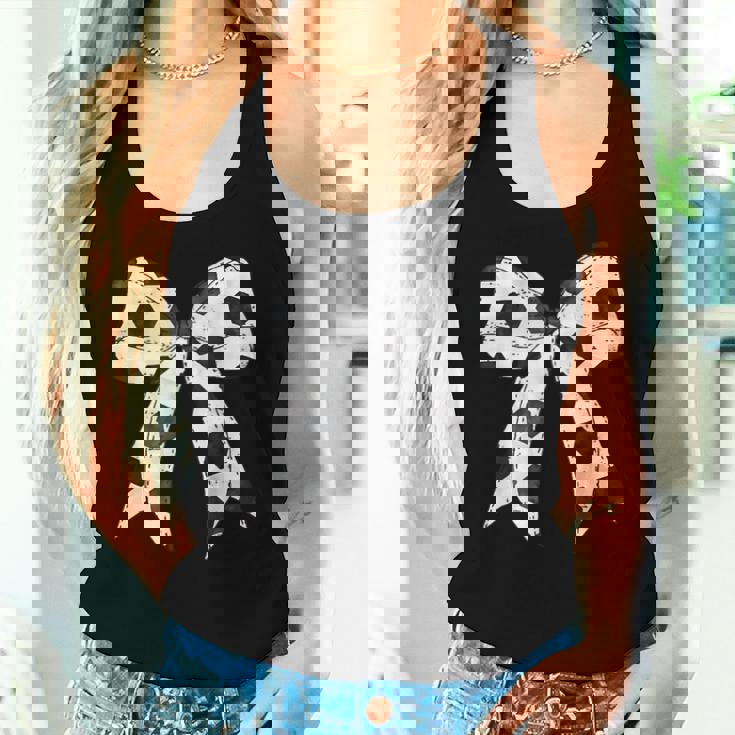 Cute Coquette Bow Game Day Soccer Mom Life Team Sports Women Tank Top Gifts for Her