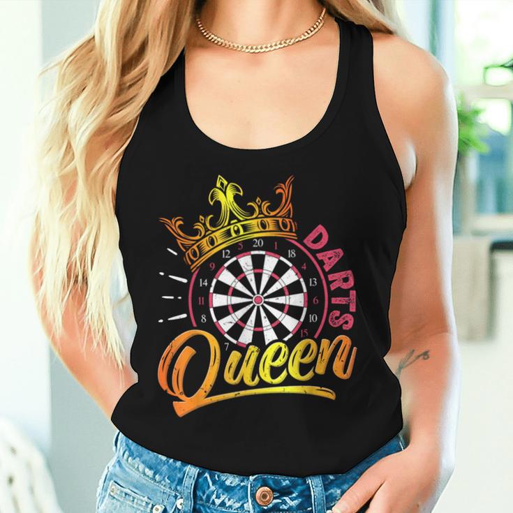 Dart Spielerin Dart Queen Lustiges Dart Spielen Frauen Tank Top Frauen Geschenke für Sie