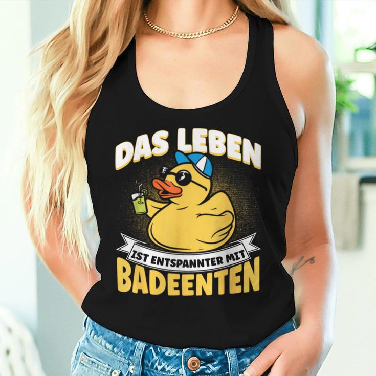 Das Leben Ist Relaxter Mit Badeduck Tank Top Frauen Geschenke für Sie