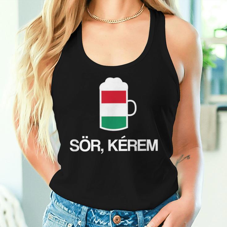 Ein Bier Bitte Auf Hungarian Beer Tank Top Frauen Geschenke für Sie