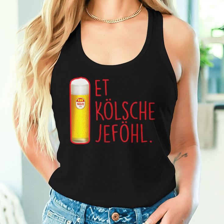 Et Kölsche Jeföhl Kölsch Lifestyle Köln Carnival Beer Tank Top Frauen Geschenke für Sie