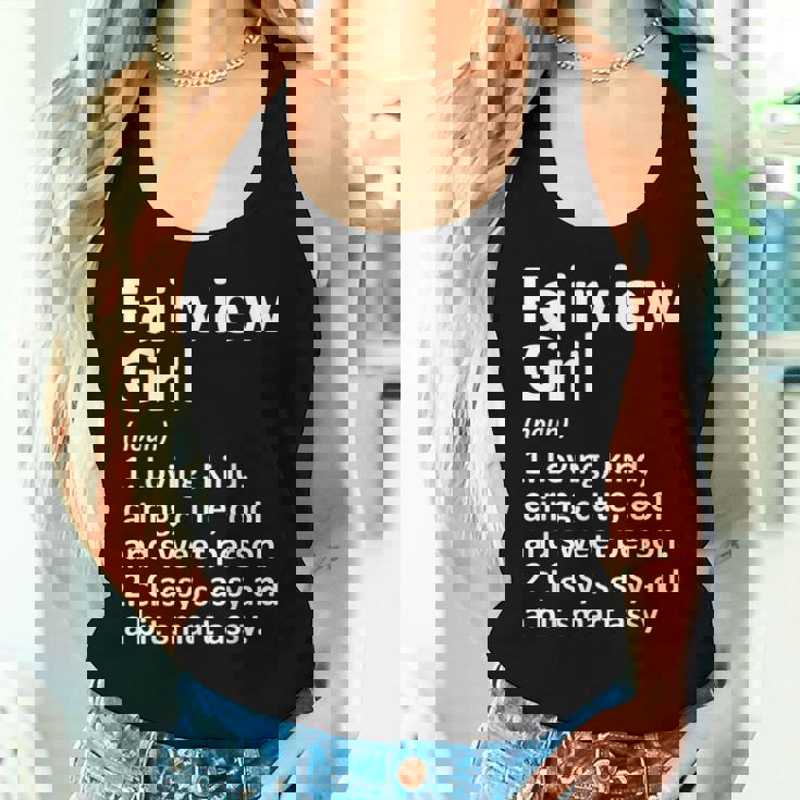 Fairview Girl Tx Texas Cadeau Amusant Pour Fille Débardeur pour femme Cadeaux pour elle