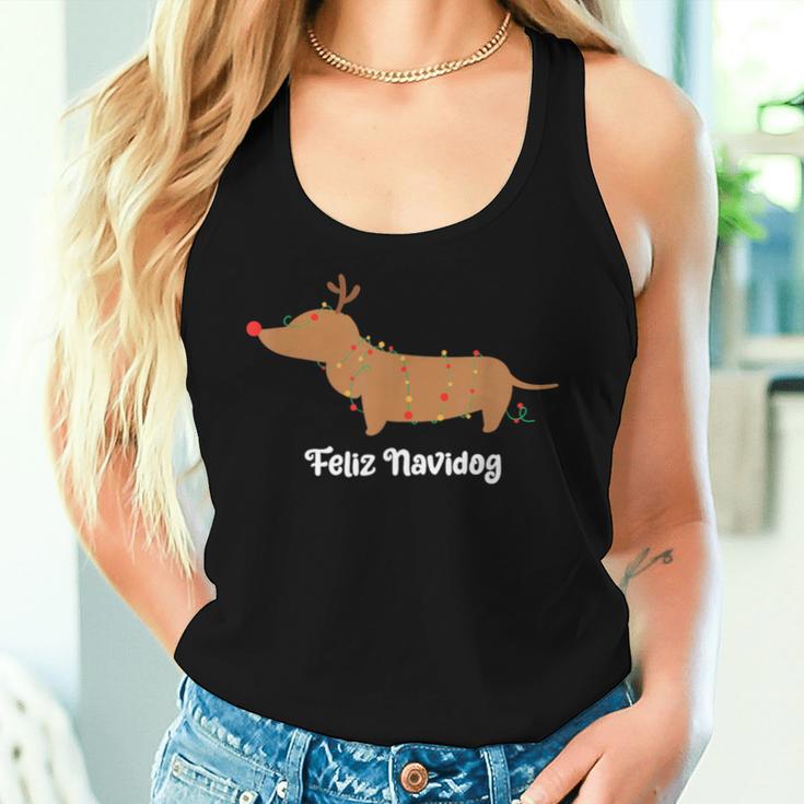 Feliz Navidog Christmas For Women Tank Top Frauen Geschenke für Sie