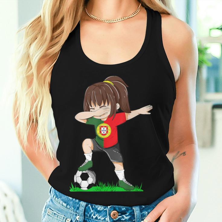 Football Portugal Jersey Portuguese Flag Football Girls Tank Top Frauen Geschenke für Sie