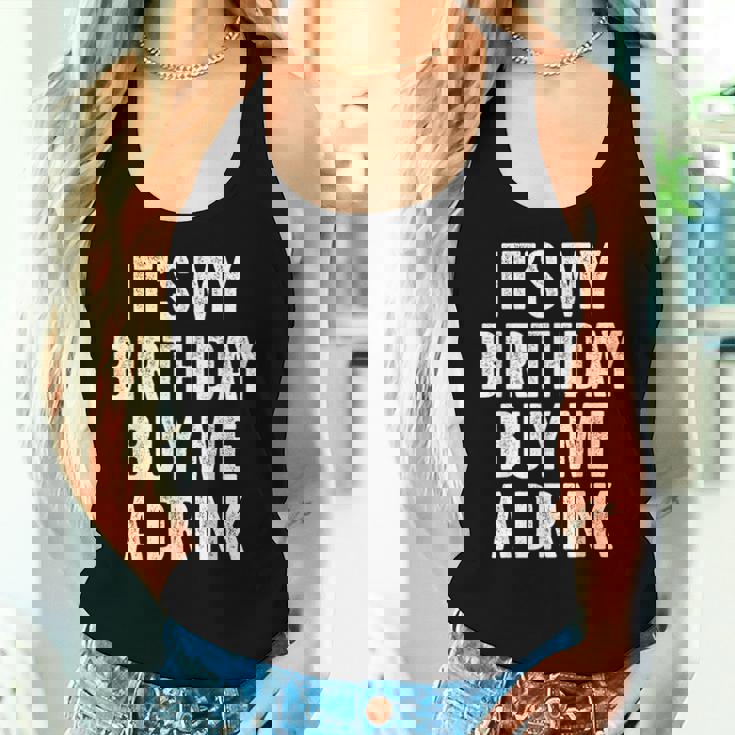 Birthday Decorations Dad It's My Birthday Women Tank Top Gifts for Her