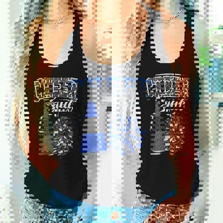 Cheerleader Cheer Squad Cheerleading Blue Girl Women Tank Top Gifts for Her