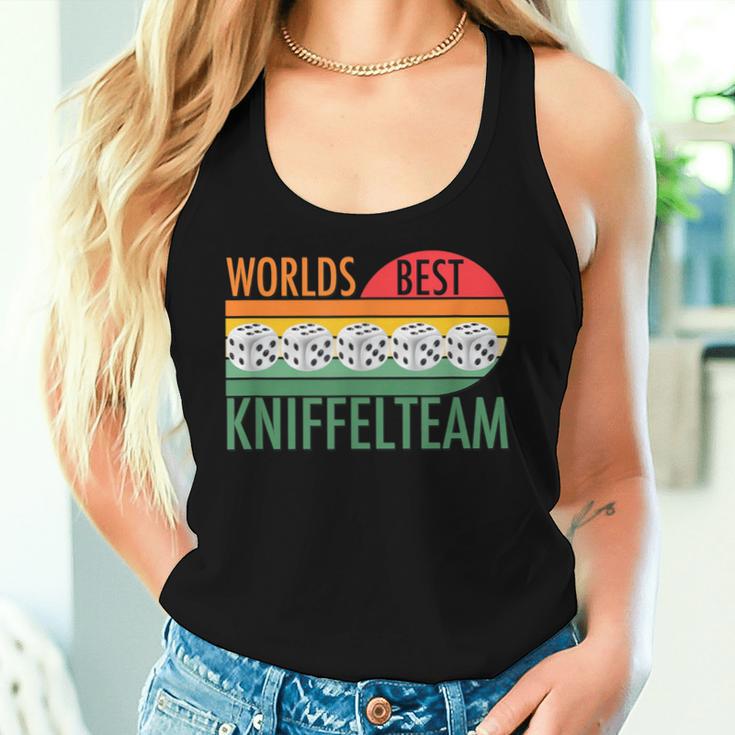 Retro Graphic For Teamintage Kniffel S Tank Top Frauen Geschenke für Sie