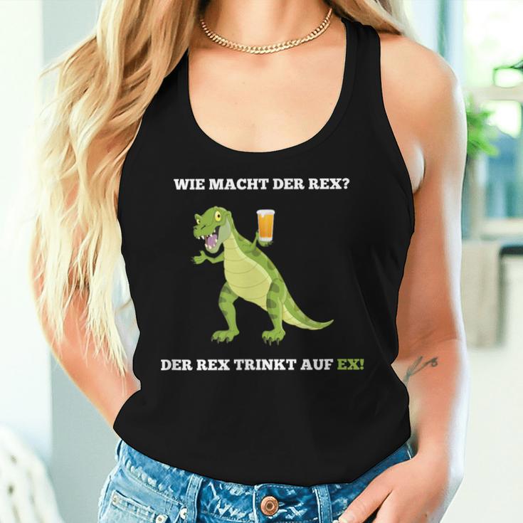 Wie Macht Der Rex Beer Party Alcohol Malle Slogan Tank Top Frauen Geschenke für Sie