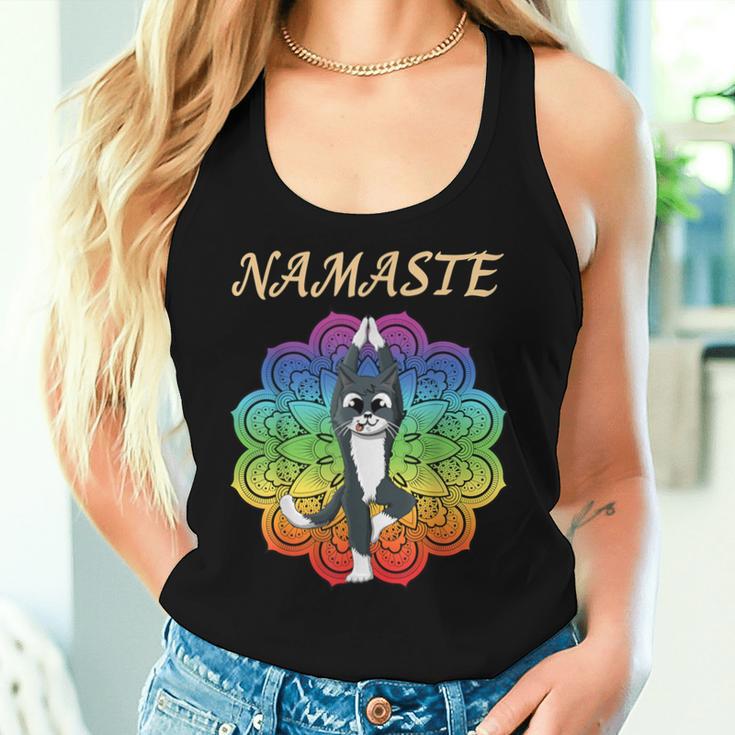 Yoga Catrikshasana Mandala Namaste Tank Top Frauen Geschenke für Sie