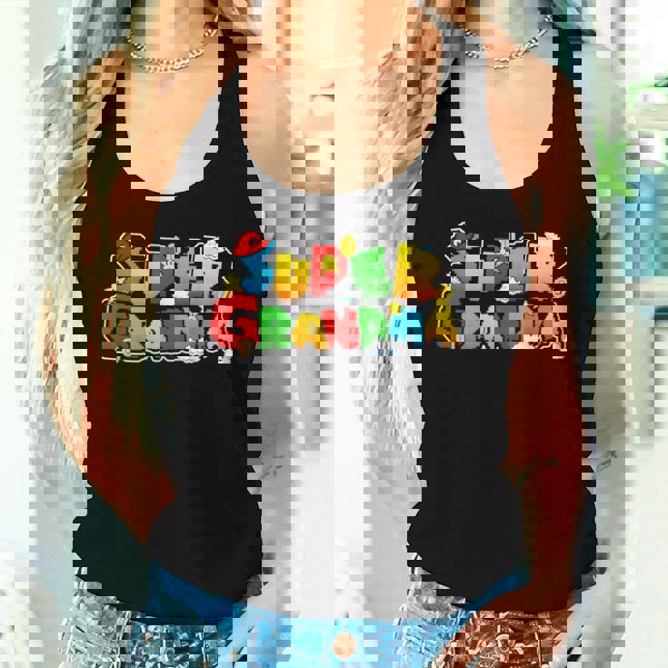Gamer Super Grandma Family Matching Game Super Grandma Women Tank Top Gifts for Her
