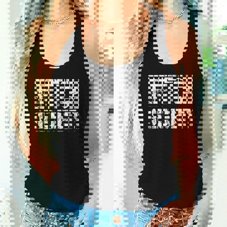 Halloween Dad Mom Daughter Adult Costume Witch Security Women Tank Top Gifts for Her Halloween Dad Mom Daughter Adult Costume Witch Security Women Tank Top Gifts for Her