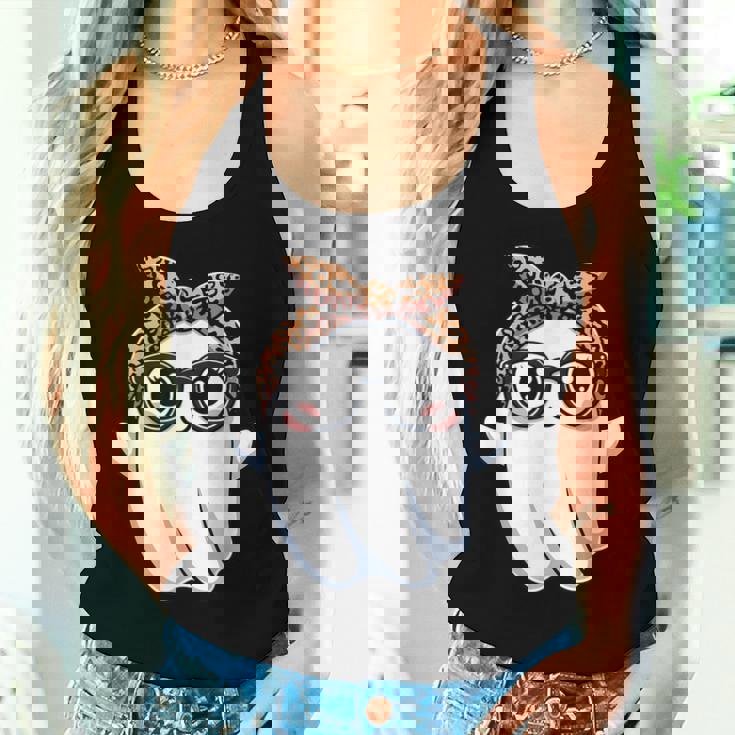 Halloween Ghost Glasses Boo Spooky Season Toddler Girl Women Tank Top Gifts for Her