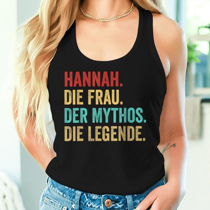 Hannah Die Frau Der Mythos Die Legend Saying Women's Tank Top Frauen Geschenke für Sie